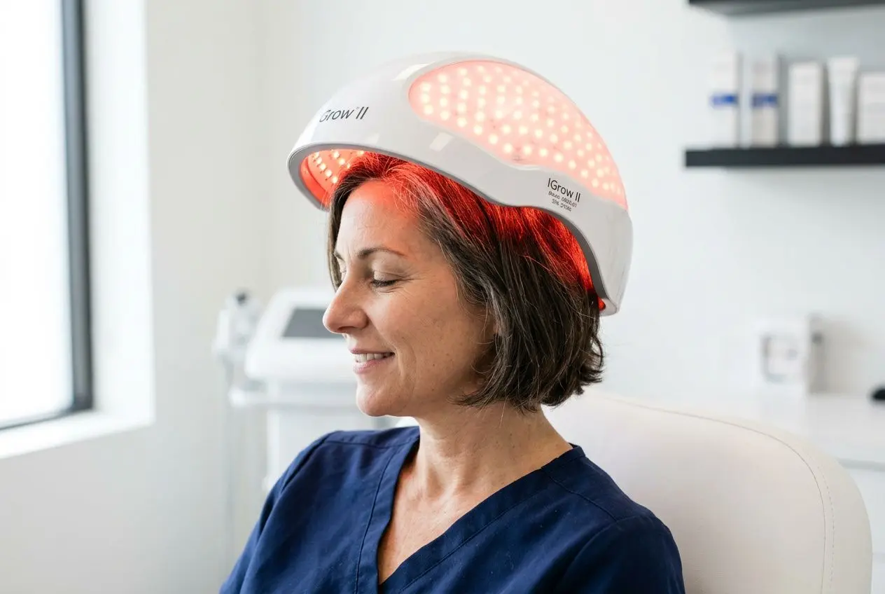 Luminothérapie et cheveux : casque LED pour stopper la perte et la repousse